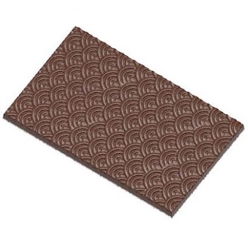 Chocolate World 65.5g Patterned Bar Polycarbonate Chocolate Mould